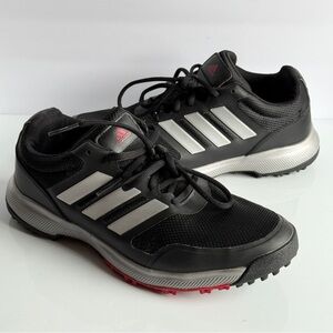 ADIDAS Tech Response Spikeless Golf Shoes Men's Size 8.5 - EG5313 Black Silver